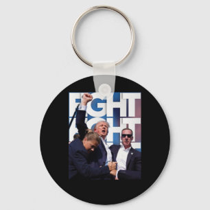 On Trump Fight For America Trump Undefeatable Key Ring