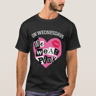 On Wednesday We Wear Pink Funny Valentine T-Shirt