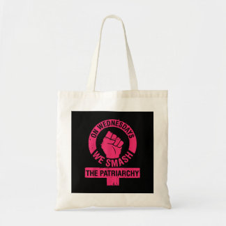 On Wednesdays we Smash the Patriarchy Women rights Tote Bag