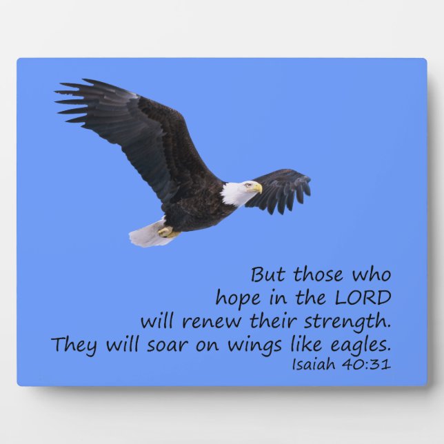 On Wings Like Eagles Plaque (Front)