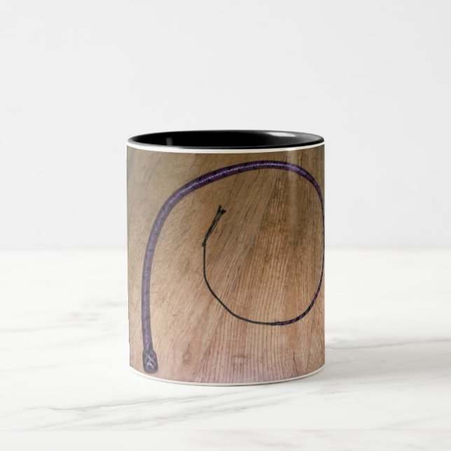 ON YOUR KNEES! Two-Tone COFFEE MUG (Center)