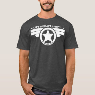 On Your Left Running Club Distressed Print 2 T-Shirt