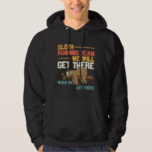 On Your Left Running Club Sloth Running Team We Wi Hoodie