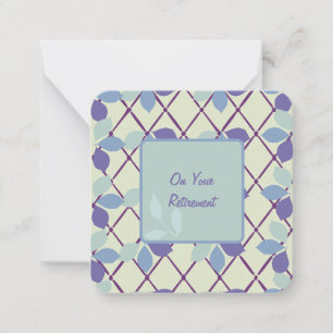 On your Retirement Note Card: Card