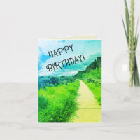 On Your Way Birthday Path Scenery Beautiful
