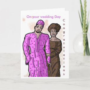 On your wedding Day, Congratulations Card