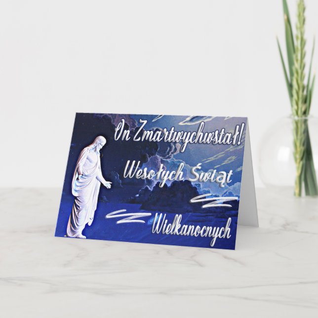 On Zmartwywstał! - Wielkanocna kartka z pozdrowien Card (Front)