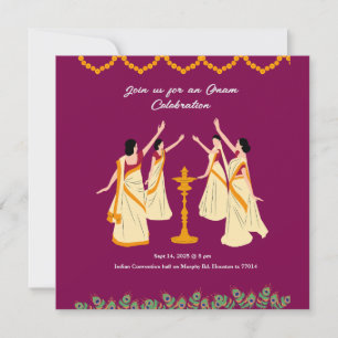 onam celebration invitation