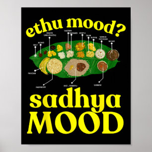 Onam Ethu Mood Sadhya Mood Cool Men Women Kids  Poster