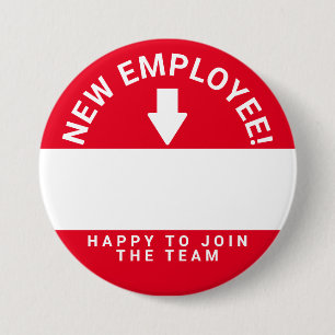 Onboarding new employee welcome name button