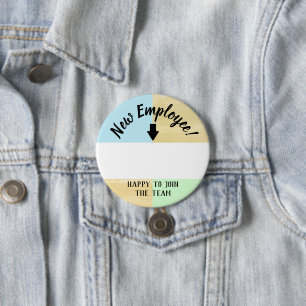 Onboarding new employee welcome name button