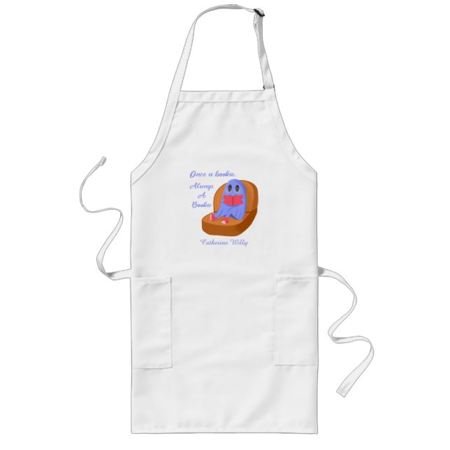Once a Bookie Always a Bookie Long Apron (Front)