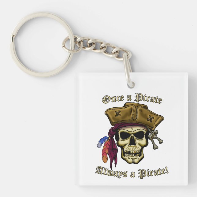 Once A Pirate Key Ring (Front)