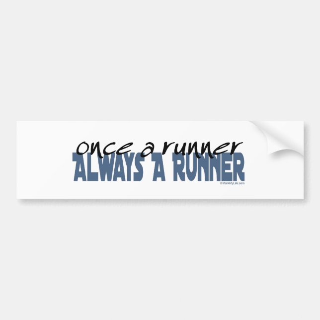 Once a Runner Bumper Sticker (Front)