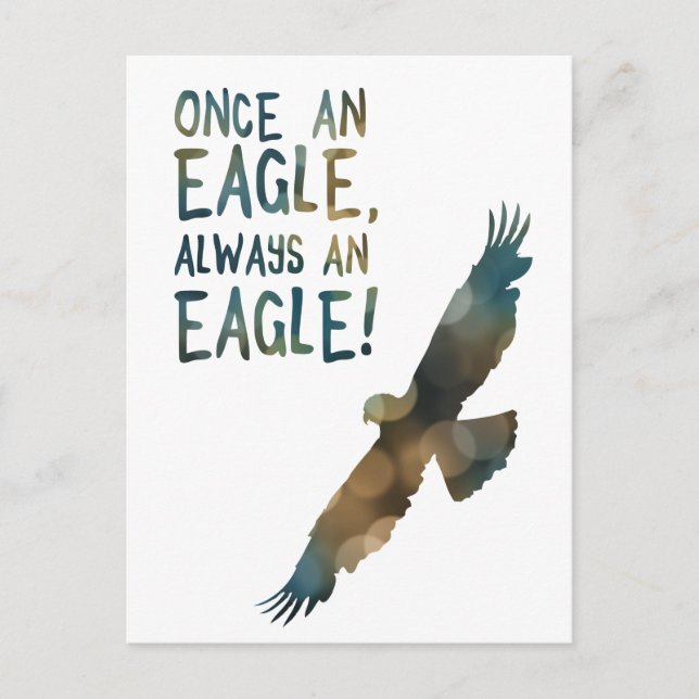 once an eagle always an eagle postcard (Front)