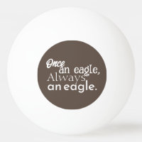 Once an Eagle, Always an Eagle. White Dark Brown