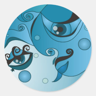 Once in a Blue Moon Classic Round Sticker