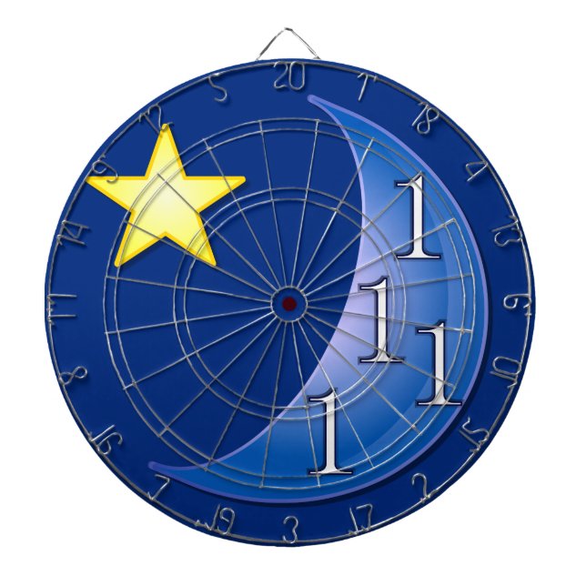 Once in a Blue Moon Dartboard (Front)