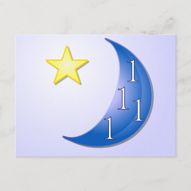 Once in a Blue Moon Postcard (Front)