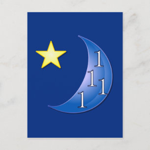 Once in a Blue Moon Postcard