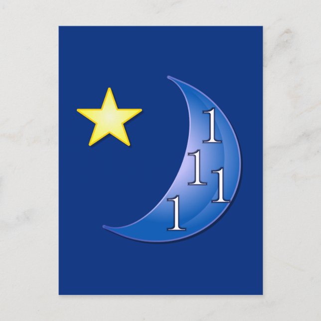 Once in a Blue Moon Postcard (Front)