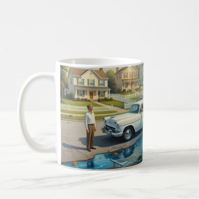 Once in a Lifetime — Same as It Ever Was Surreal M Coffee Mug (Left)