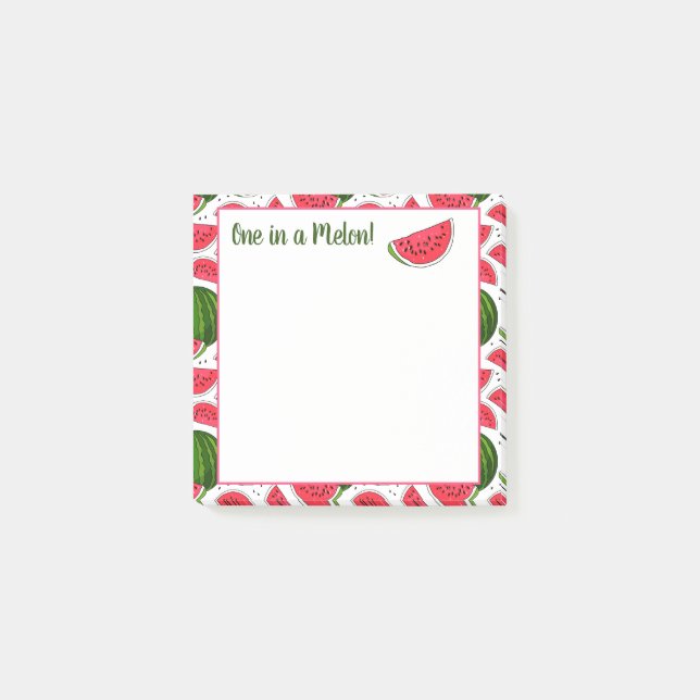Once In A Melon Post-It Notes (Front)