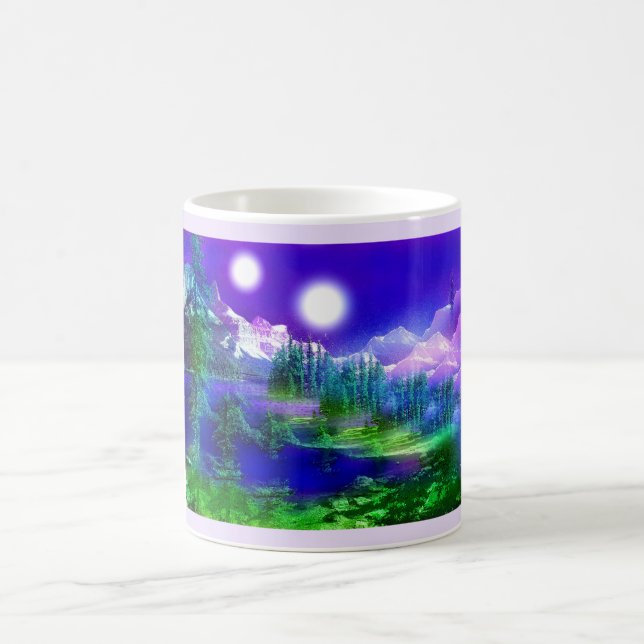 Once in two moons art coffee mug (Center)
