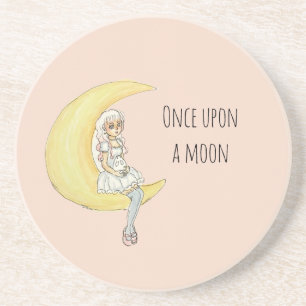 Once Upon A Moon Girl Bunny Coaster