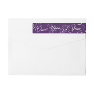 Once Upon A Time Address Labels in Royal Purple