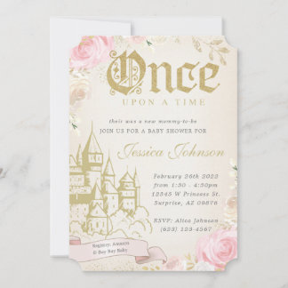 Once Upon A Time Baby Shower Invitation