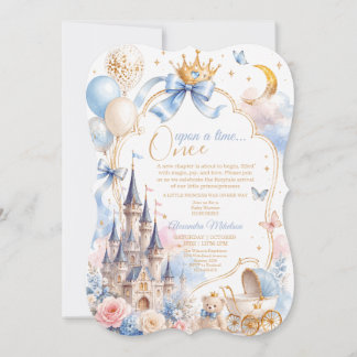 Once Upon A Time Baby Shower Invite,Fairytale stor Invitation