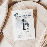 Once Upon a Time | Dragon 1st Birthday Invitation