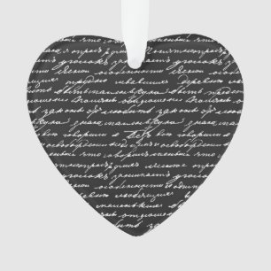 Once Upon A Time Handwriting Message Love Story Ornament