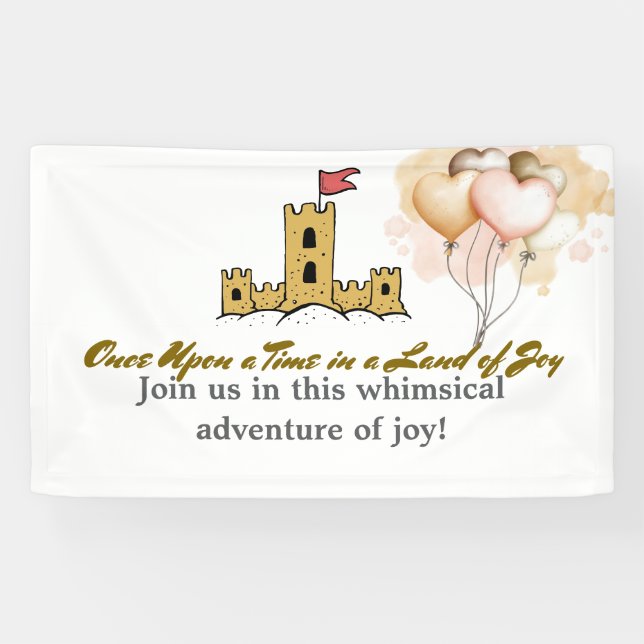 Once Upon a Time in a Land of Joy Banner (Horizontal)