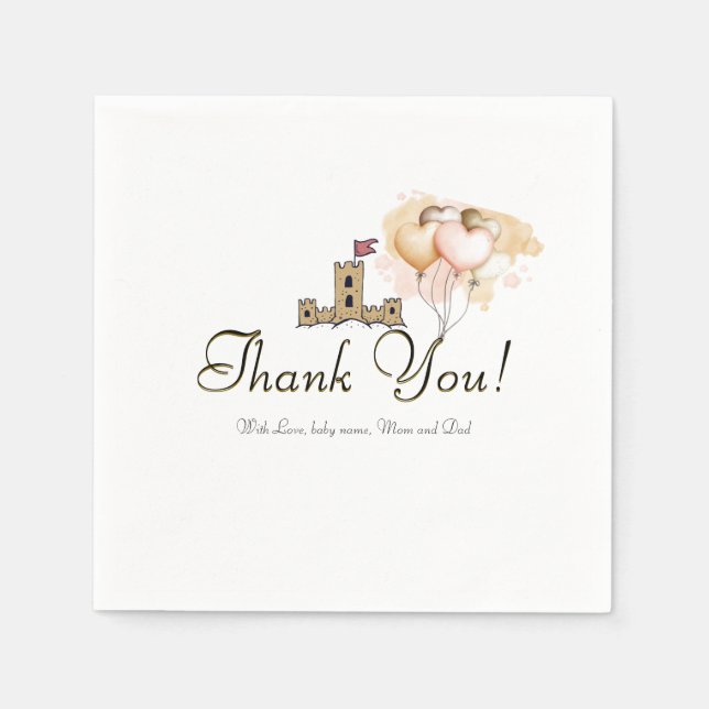 Once Upon a Time in a Land of Joy Napkin (Front)