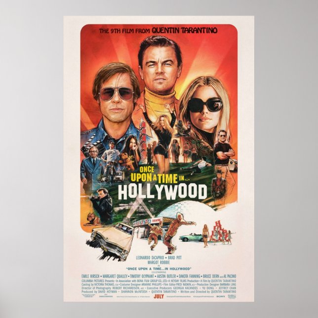 Once Upon a Time in Hollywood HD Poster (Front)