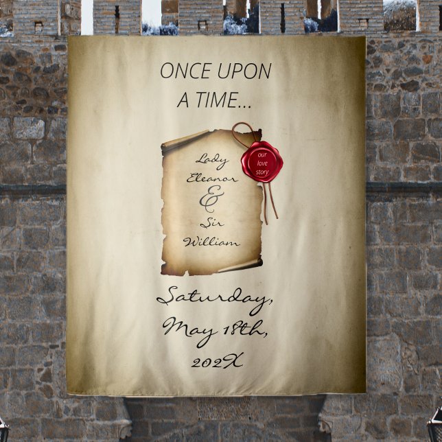 Once Upon A Time Medieval Dark Photo Backdrop Tapestry (Once Upon A Time Medieval Photo Backdrop
)