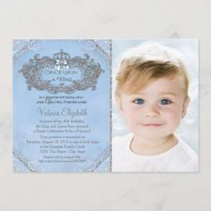 Once Upon a Time Photo Princess Birthday Invitation