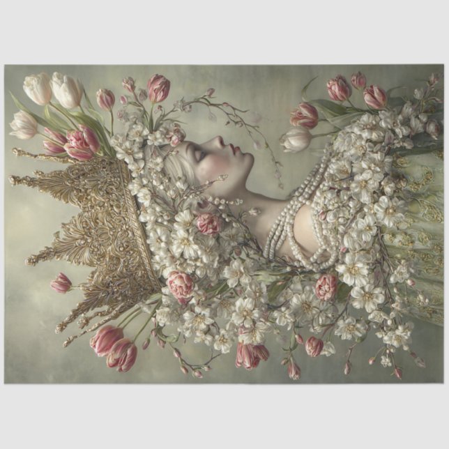 once upon a Time Portrait  Tissue Paper (Front)