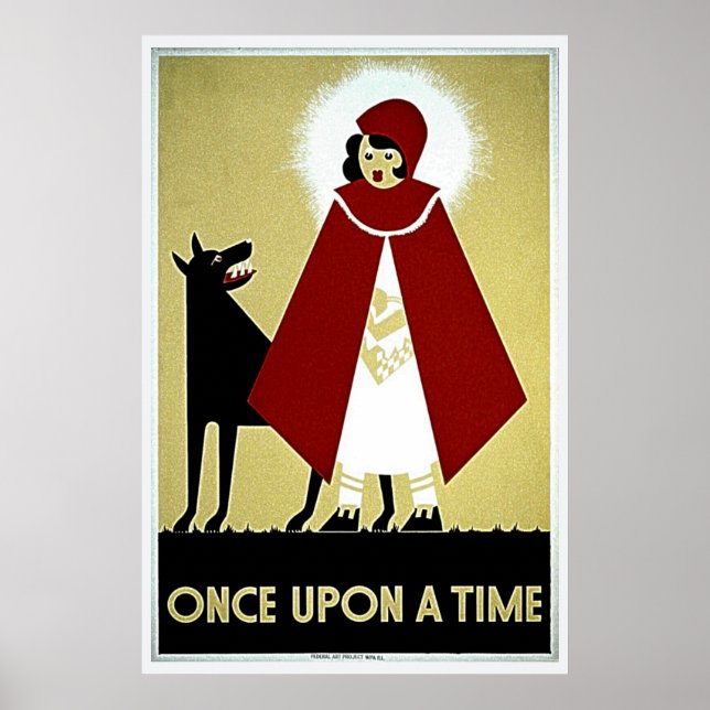 Once Upon a Time Poster, Red Riding Hood and Wolf Poster (Front)