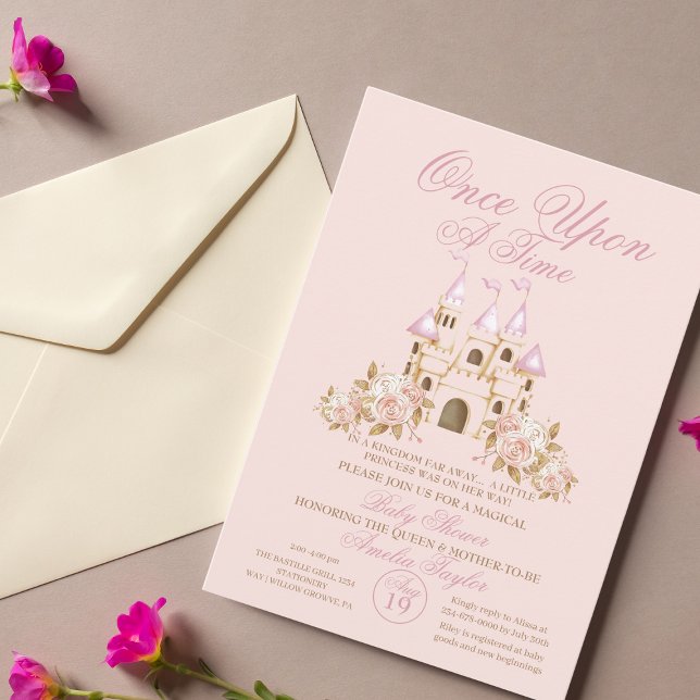 Once Upon a Time Princess Baby Girl Shower Invitation (Creator Uploaded)