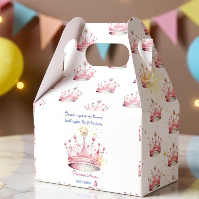 Once upon a time, Princess Birthday Favour Box (Creator Uploaded)