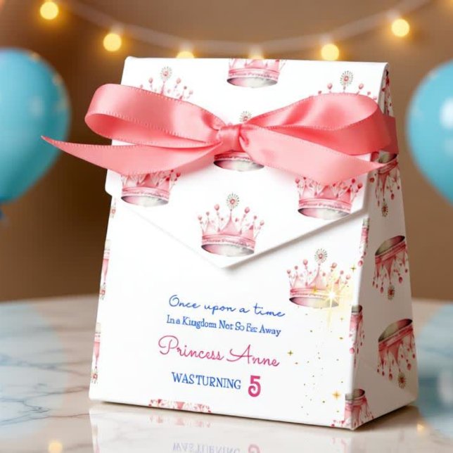 Once upon a time, Princess Birthday Favour Box (Creator Uploaded)