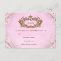 Once Upon a Time Princess Birthday RSVP