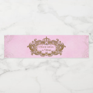 Once Upon A Time Princess Water Bottle Labels