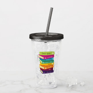 Once Upon A Time Someone Loved Books Acrylic Tumbler