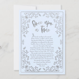 Once Upon A Time Storybook Baby Shower Invitation