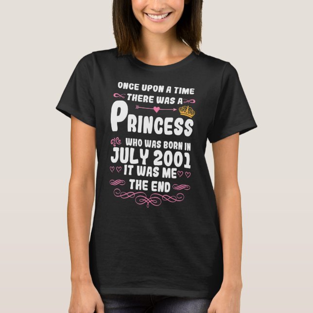Once upon a time there was a princess July 2001 Bi T-Shirt (Front)