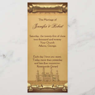 Once Upon a Time Wedding Program